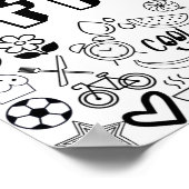 "FINLEY" Color-it-Yourself-Kontur-Design Poster (Ecke)