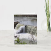 Finley Dam Waterfall Grußkarte Karte (Vorderseite)
