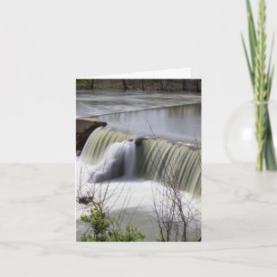 Finley Dam Waterfall Grußkarte Karte