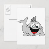 Finley the Friendly Fish Postkarte (Vorne/Hinten)
