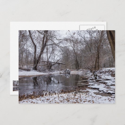 Finley Winter Snow Denken Sie an Sie Postkarte (Vorne/Hinten)