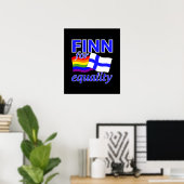 Finn 4 Gleichstellungspipster Poster (Heimbüro)