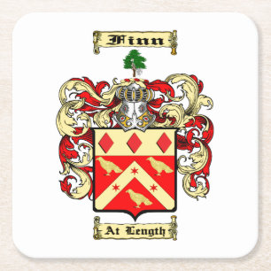 Finn (irisch) rechteckiger pappuntersetzer