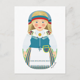 Finn Matryoshka Postcard Postkarte