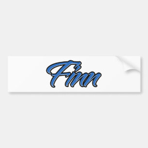 Finn Name blue Aufkleber Sticker Autoaufkleber