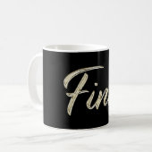 Finn Name whitegold Tasse Teetasse Kaffeetasse (Vorderseite Links)