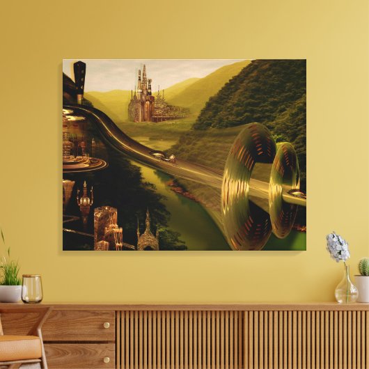 Finn Wrapped Canvas Leinwanddruck (Insitu (Wohnzimmer))