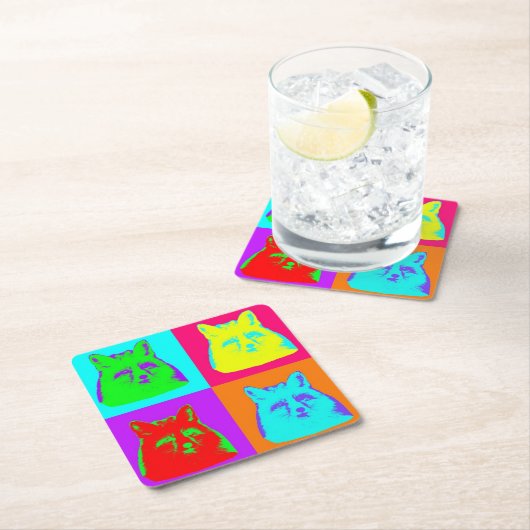 Finneas den Fox-Untersetzer Rechteckiger Pappuntersetzer (Vor Ort)