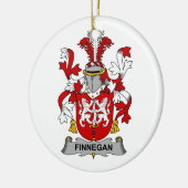 Finnegan Familienwappen Keramikornament (Links)