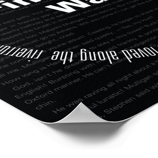 Finneganer Weckte Poster (Ecke)