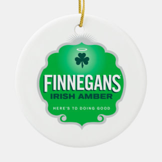 Finnegans irisches bernsteinfarbiges Wappen Keramikornament