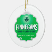 Finnegans irisches bernsteinfarbiges Wappen Keramikornament (Links)