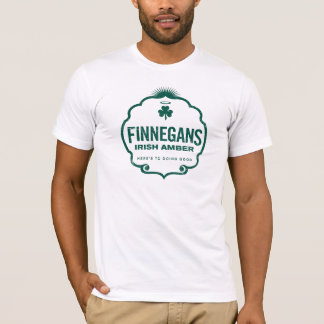 Finnegans irisches bernsteinfarbiges Wappen T-Shirt