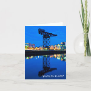 Finnieston Crane, Glasgow Grußkarte Dankeskarte
