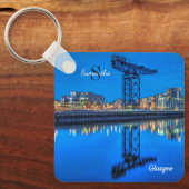 Finnieston Crane, Glasgow, Scotland Keyring Schlüsselanhänger (Vorderseite)