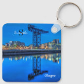 Finnieston Crane, Glasgow, Scotland Keyring Schlüsselanhänger (Rückseite)