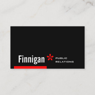 Finnigan Big Redstrik Asterisk Visitenkarte
