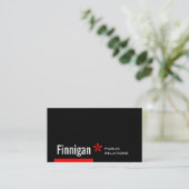 Finnigan Big Redstripe Asterisk Visitenkarte (Stehend Vorderseite)