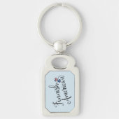 Finnisch American Entwined Hearring Keyring Schlüsselanhänger (Vorderseite)