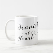 Finnisch at Heart Tasse, Finnland Kaffeetasse (Links)