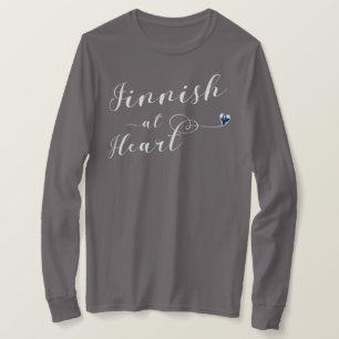 Finnisch at Heart Teirt, Finnland T-Shirt