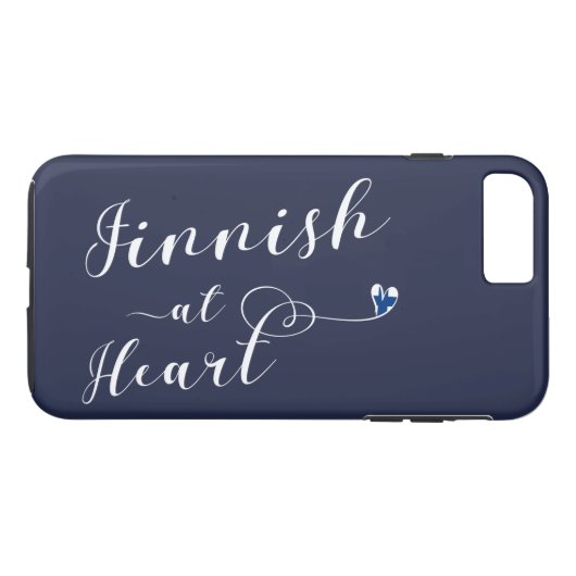 Finnisch bei Heart Mobile Phone Case, Finnland Case-Mate iPhone Hülle (Rückseite (Horizontal))