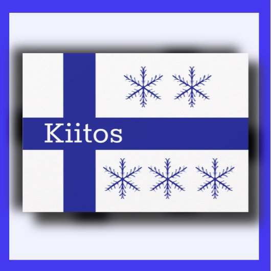 Finnisch Dankeskarte