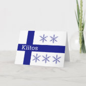 Finnisch Dankeskarte (Vorderseite)