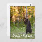 Finnisch-Finnische Naturpostkarte Postkarte (Vorne/Hinten)