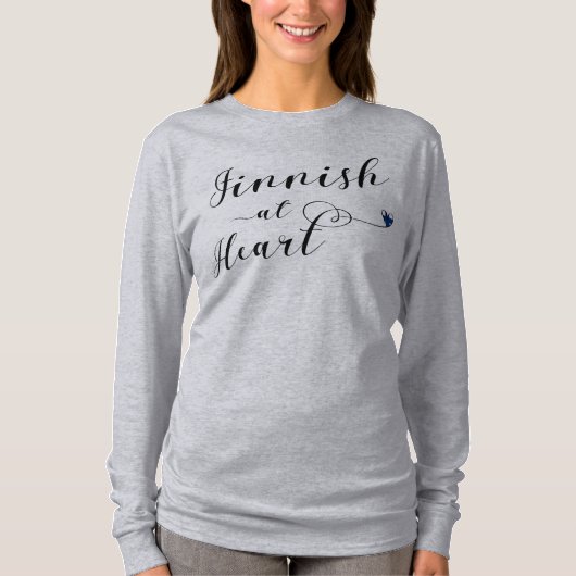 Finnisch im Herzen Finnlands, Finnland T-Shirt (Vorderseite)