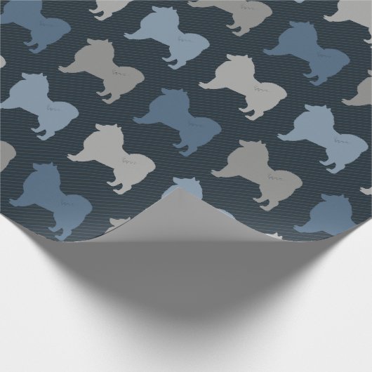 Finnisch Lapphund Geschenkpapier (Ecke)