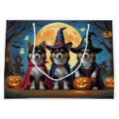 Finnisch Lapphund Hunde Pumpkin Halloween Funny Große Geschenktüte (Vorderseite)