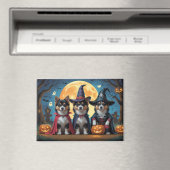 Finnisch Lapphund Hunde Pumpkin Halloween Funny Magnet (In Situ (Geschirrspüler))
