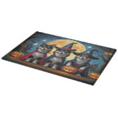 Finnisch Lapphund Hunde Pumpkin Halloween Funny Schneidebrett (Ecke)