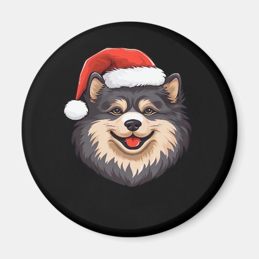 Finnisch Lapphund Ugly Sweater Christmas Classic T Magnet (Vorne)