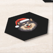 Finnisch Lapphund Ugly Sweater Christmas Classic T Untersetzer (angewinkelt)