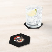 Finnisch Lapphund Ugly Sweater Christmas Classic T Untersetzer (Vor Ort)