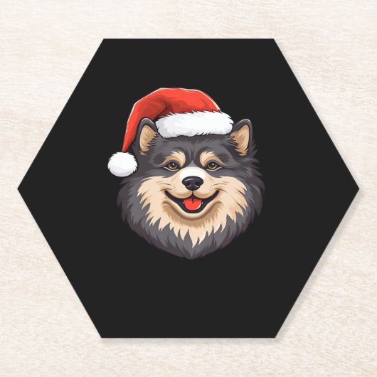 Finnisch Lapphund Ugly Sweater Christmas Classic T Untersetzer (Vorderseite)