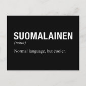 FINNISCH POSTKARTE (Vorderseite)