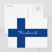 finnisch postkarte (Vorne/Hinten)