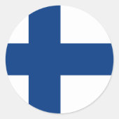 finnisch runder aufkleber (Vorderseite)