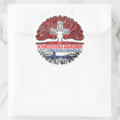 Finnisch Schweizer Schweiz Baum Wurzel Runder Aufkleber (Tasche)