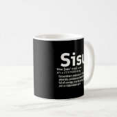 Finnisch Sisu Finland Sisu Finns Sisu Sisu Definit Kaffeetasse (VorderseiteRechts)