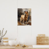 Finnisch Spitz Dog Art Print Poster (Küche)