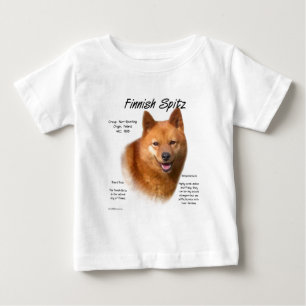 Finnisch-Spitz-Geschichtsdesign Baby T-shirt