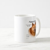 Finnisch-Spitz-Geschichtsdesign Kaffeetasse (VorderseiteRechts)
