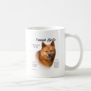 Finnisch-Spitz-Geschichtsdesign Kaffeetasse