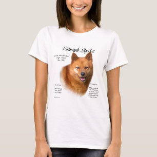 Finnisch-Spitz-Geschichtsdesign T-Shirt