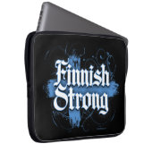 Finnisch Strong (Finnland) Laptopschutzhülle (Vorne Rechts)