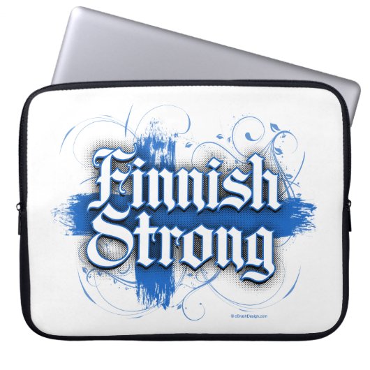 Finnisch Strong (Finnland) Laptopschutzhülle (Vorderseite)